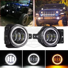 Halogeny Jeep Wrangler JL zderzak plastikowy USA