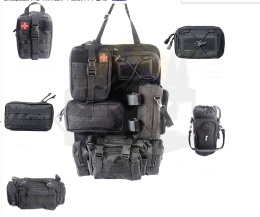 Organizer fotela z torbami - off road