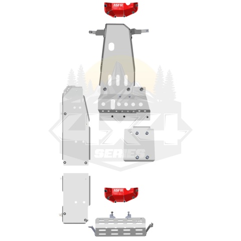 Jeep Wrangler JL 392 Zestaw płyt osłonowych (6 szt.) Jeep Wrangler JL 392 Zestaw płyt osłonowych (6 szt.)