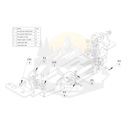 Ford Ranger Raptor 3.0 V6 2025 - płyta montażowa wyciągarki HD z ACC