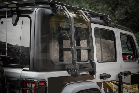 Bagażnik dachowy z drabinką OMU Jeep Wrangler JLU