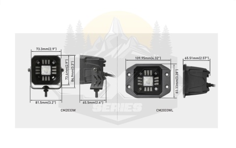 Lampa drogowa LED z dodatkowym światłem DRL