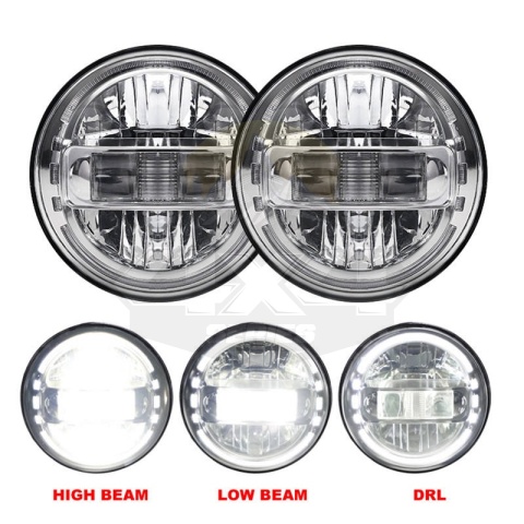 Reflektory LED 7" Jeep Wrangler JL , Gladiator JT