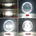Reflektory LED 7" Jeep Wrangler JL , Gladiator JT