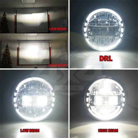 Reflektory LED 7" Jeep Wrangler JL , Gladiator JT