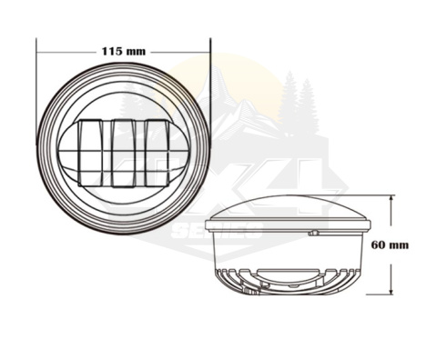 Halogeny LED Harley Davidson 4" Halogeny LED Harley Davidson 4"