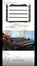 Bagażnik Dachowy TopFire Jeep Wrangler JL ALU