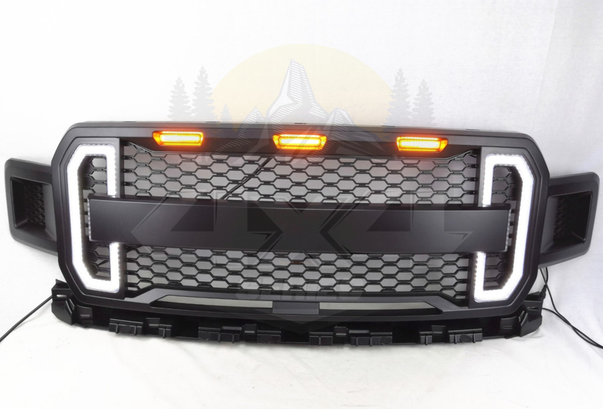 Atrapa / Grill Ford F150 2018+ z DRL TXTJPK 1901-5 Atrapa / Grill Ford F150 2018+ z DRL TXTJPK 1901-5
