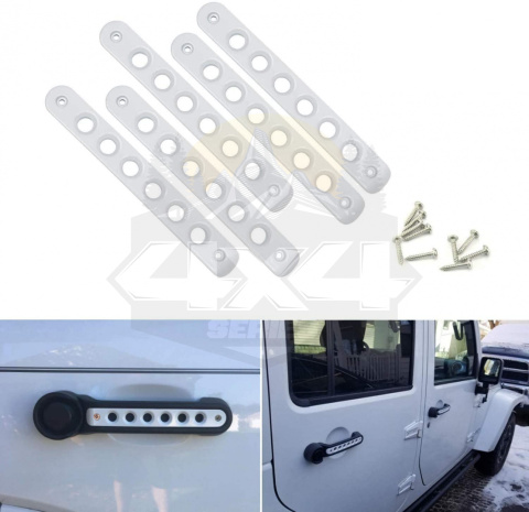 Nakładki klamek Jeep Wrangler JK srebrne TXJ 213S Nakładki klamek Jeep Wrangler JK srebrne TXJ 213S