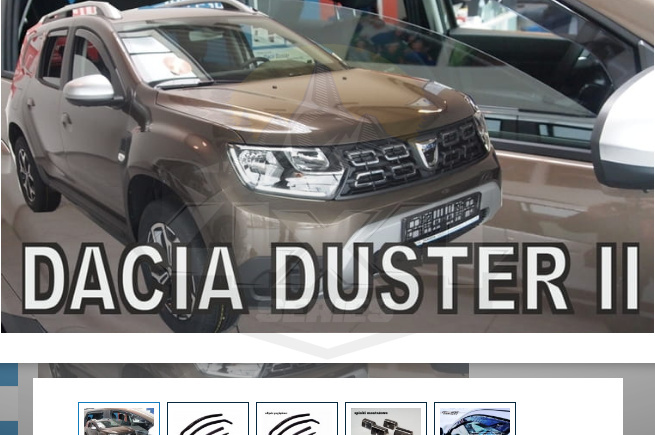 Owiewki szyb Dacia Duster 18-20 Owiewki szyb Dacia Duster 18-20