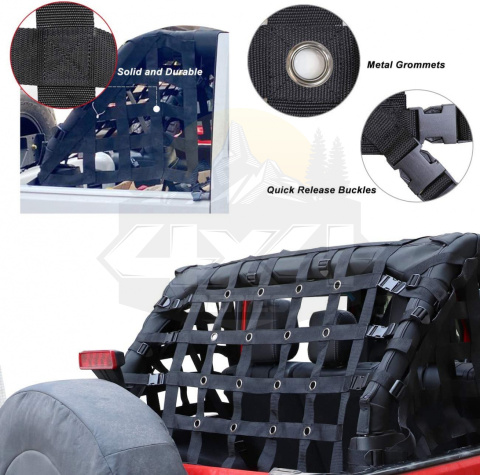 Siatki bagażnika Jeep Wrangler JLU Siatki bagażnika Jeep Wrangler JLU